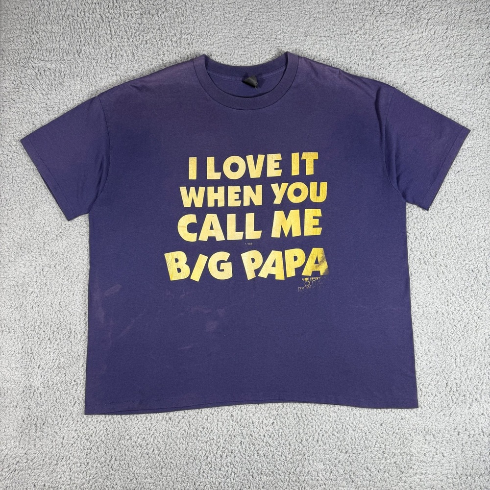 Vintage I‎ Love It When You Call Me Big Poppa T-shirt Size 3XL Notorious BIG